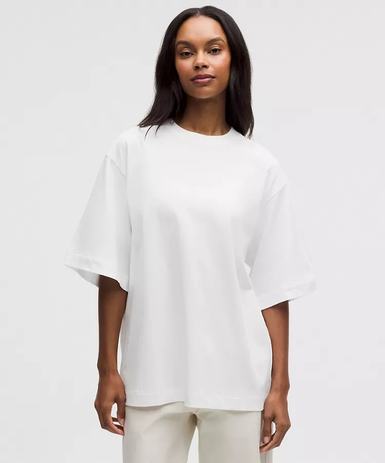 Playera Lululemon Oversized — Blanco