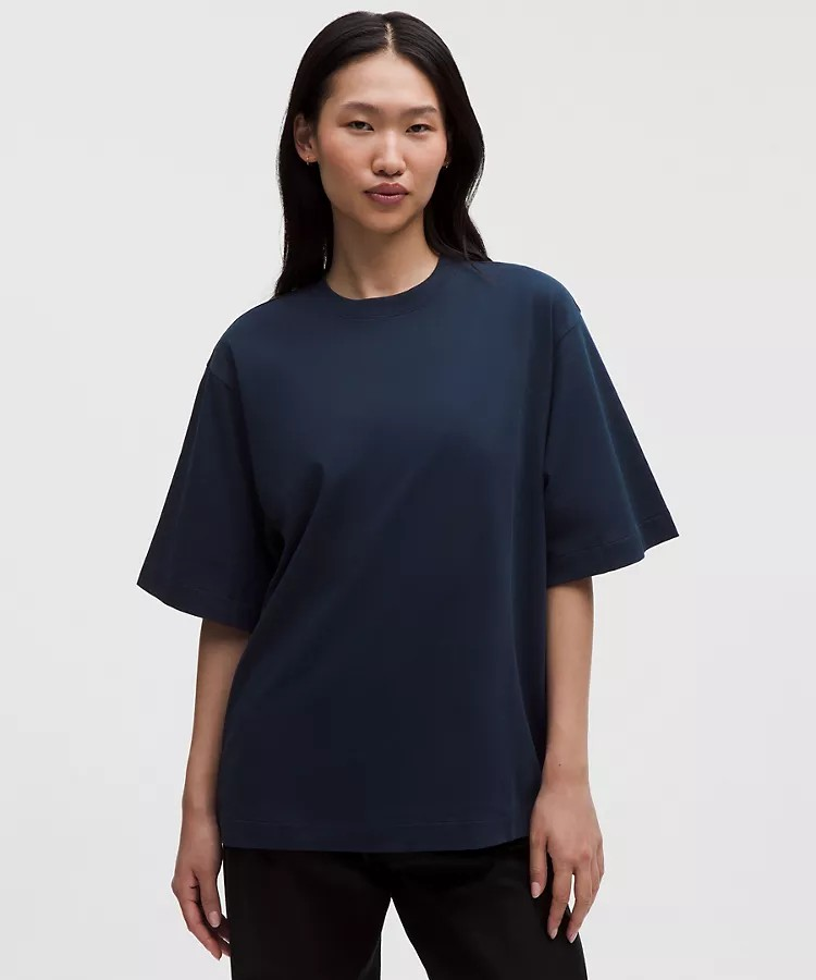 Playera Lululemon Oversized — Azul Navy