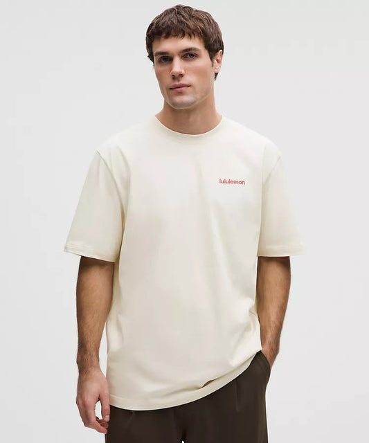 Playera Lululemon Heavyweight Wordmark — Blanco