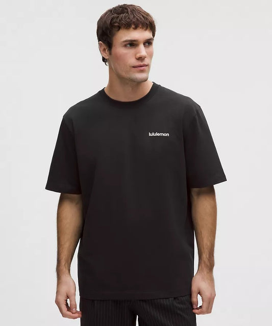 Playera Lululemon Heavyweight Wordmark — Negro