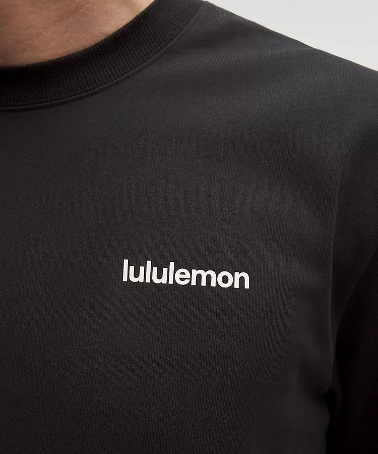 Playera Lululemon Heavyweight Wordmark — Negro