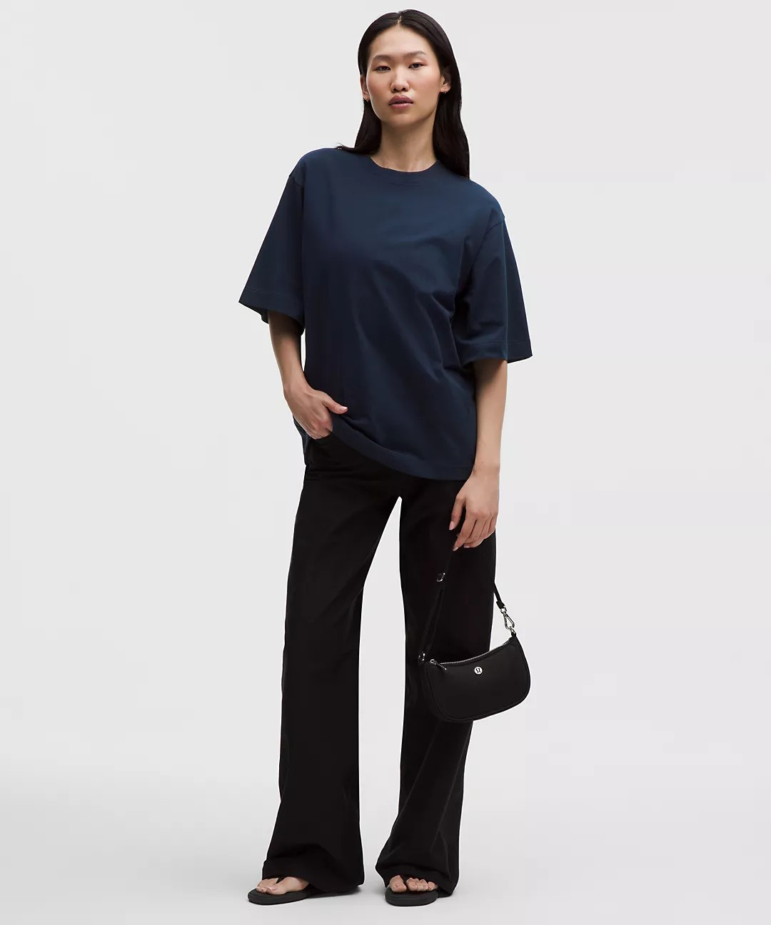 Playera Lululemon Oversized — Azul Navy